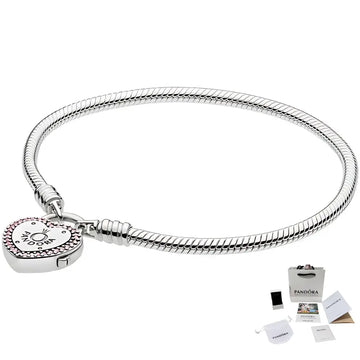 Pulsera Broche Candado Corazón Pandora