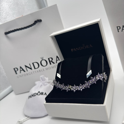 COLLAR CHOKER PANDORA BRIDGERTON HERBARIO ABEJA FLORES PLATA .925 ZOCALO ONLINE