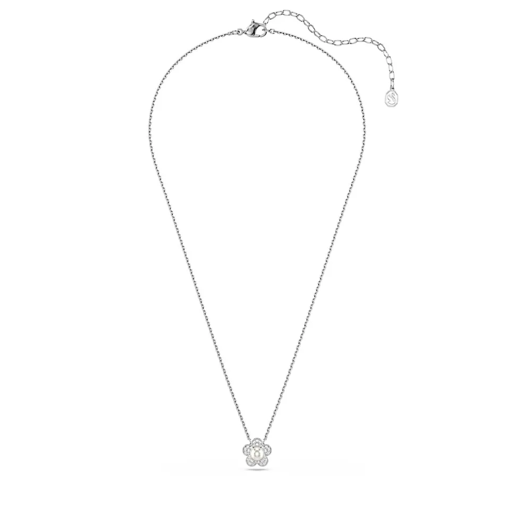 COLLAR SWAROVSKI ARIANA GRANDE FLOR BLANCA + KIT DE REGALO ZOCALO ONLINE