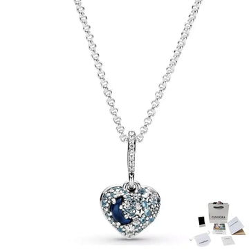 Collar Sparkling Blue Moon Pandora