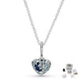 COLLAR SPARKLING BLUE MOON PANDORA + KIT DE REGALO