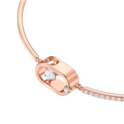 PULSERA BRAZALETE SWAROVSKI SPARKLING DANCE OVALO ORO ROSA + KIT DE REGALO