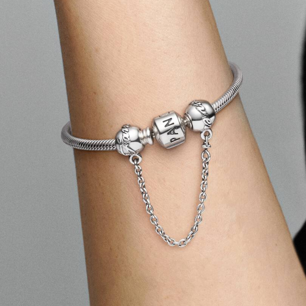CHARM CADENA DE SEGURIDAD FOREVER FAMILY FAMILIA PANDORA PLATA .925 ZOCALO ONLINE