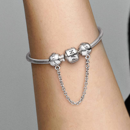 CHARM CADENA DE SEGURIDAD FOREVER FAMILY FAMILIA PANDORA PLATA .925 ZOCALO ONLINE