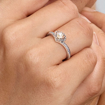 PANDORA RAISED HEART PROMISE RING NAVY BLUE + GIFT KIT 