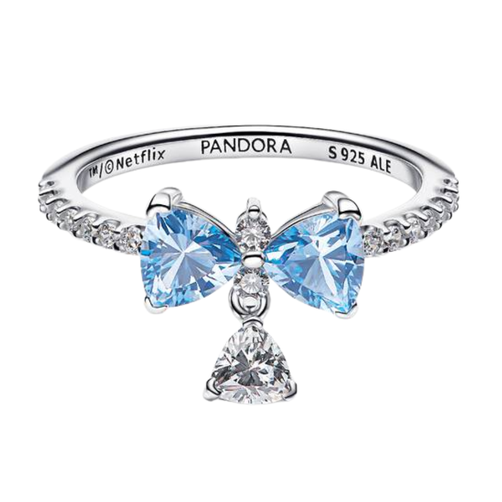 ANILLO PANDORA LAZO AZUL BRIDGERTON PLATA .925 MOÑO ZOCALO ONLINE