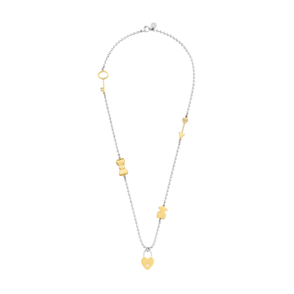 COLLAR TOUS DIJE ORO OSO TEDDY BEAR BICOLOR Y MOTIVOS CHARMING ZOCALO ONLINE
