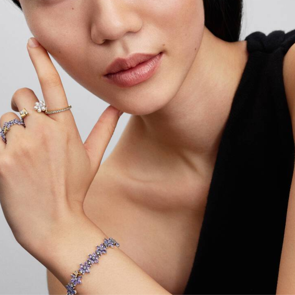 PULSERA BRAZALETE PANDORA HERBARIO FLORES BRIDGERTON PLATA .925 ZOCALO ONLINE