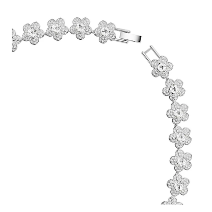 COLLAR SWAROVSKI FLORES BLANCAS ARIANA GRANDE + KIT DE REGALO ZOCALO ONLINE