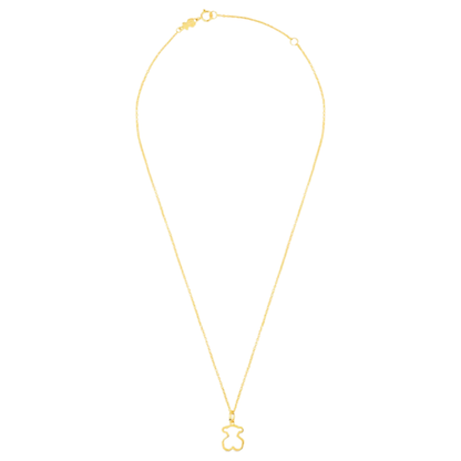 COLLAR TOUS DIJE ORO OSO TEDDY BEAR GALAXY PLATA .925 Y ORO 18K ZOCALO ONLINE
