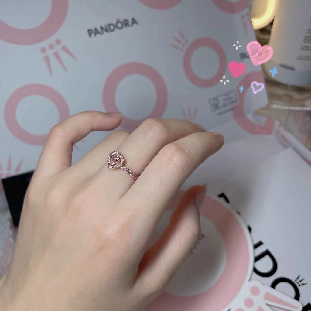 Anillo pandora best sale rose corazones