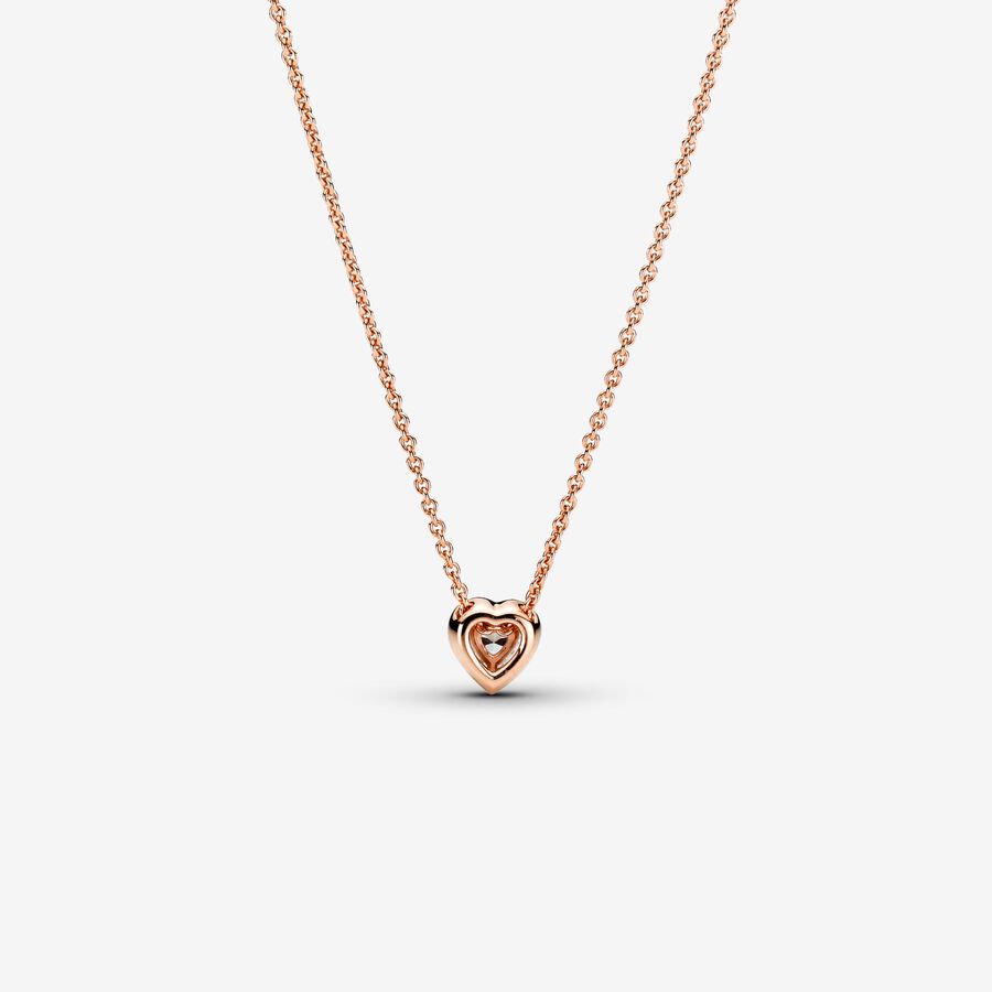 PANDORA ZIRCONIA HEART NECKLACE