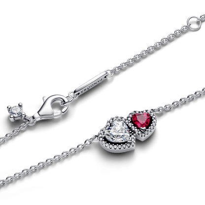 LOVE PANDORA S 925 RED HEART NECKLACE