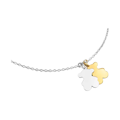 PULSERA BRAZALETE TOUS TEDDY BEAR OSO CADENA BICOLOR SWEET DOLLS PLATA .925 ZOCALO ONLINE