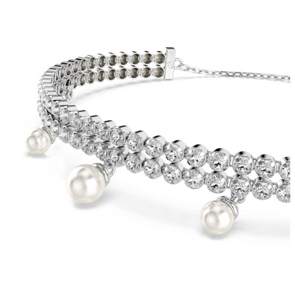 PULSERA BRAZALETE SWAROVSKI ARIANA GRANDE PERLA REDONDA DE CRISTAL + ACCESORIOS