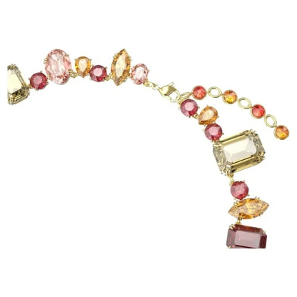 COLLAR GEMA CRISTALES COMPLETO MULTI COLOR SWAROVSKI OBSCURO + KIT DE REGALO