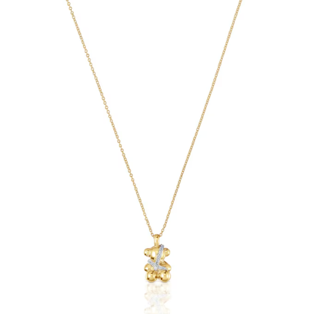 COLLAR TOUS CORTO OSO TEDDY BEAR ORO 18K LILGAT ZOCALO ONLINE