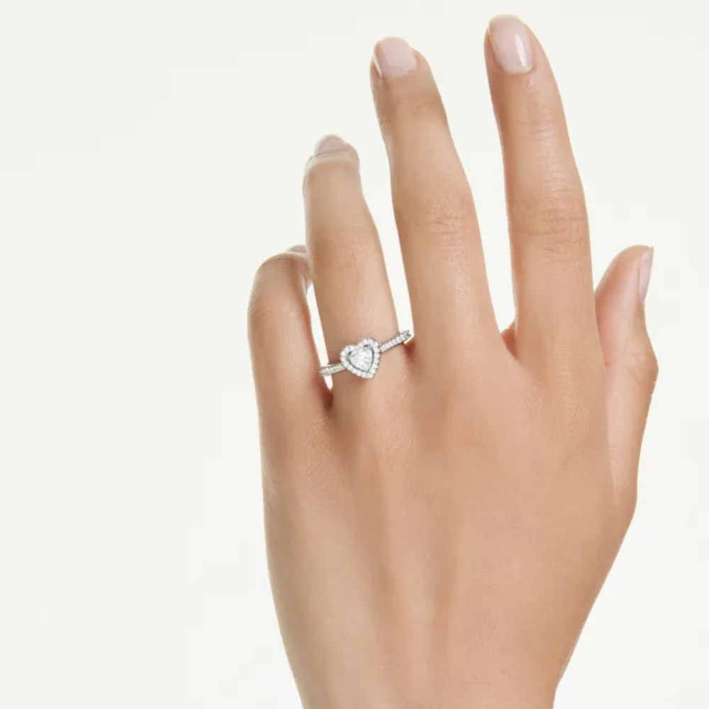 ANILLO PROMESA COMPROMISO SWAROVSKI UNA ANGELIC CORAZON AMOR ZOCALO ONLINE