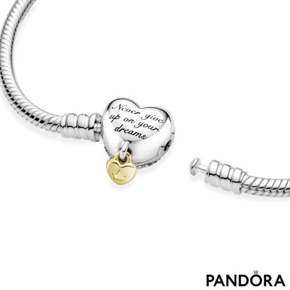 PULSERA CADENA DE SERPIENTE CORAZÓN PRINCESA DISNEY - ZOCALO ONLINE