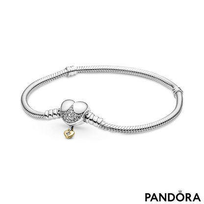 PULSERA CADENA DE SERPIENTE CORAZÓN PRINCESA DISNEY - ZOCALO ONLINE