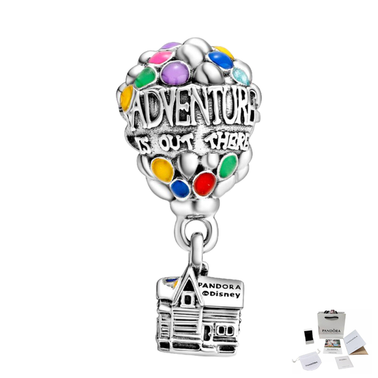 CHARM PANDORA UP GLOBO Y CASA PELICULA DISNEY .925
