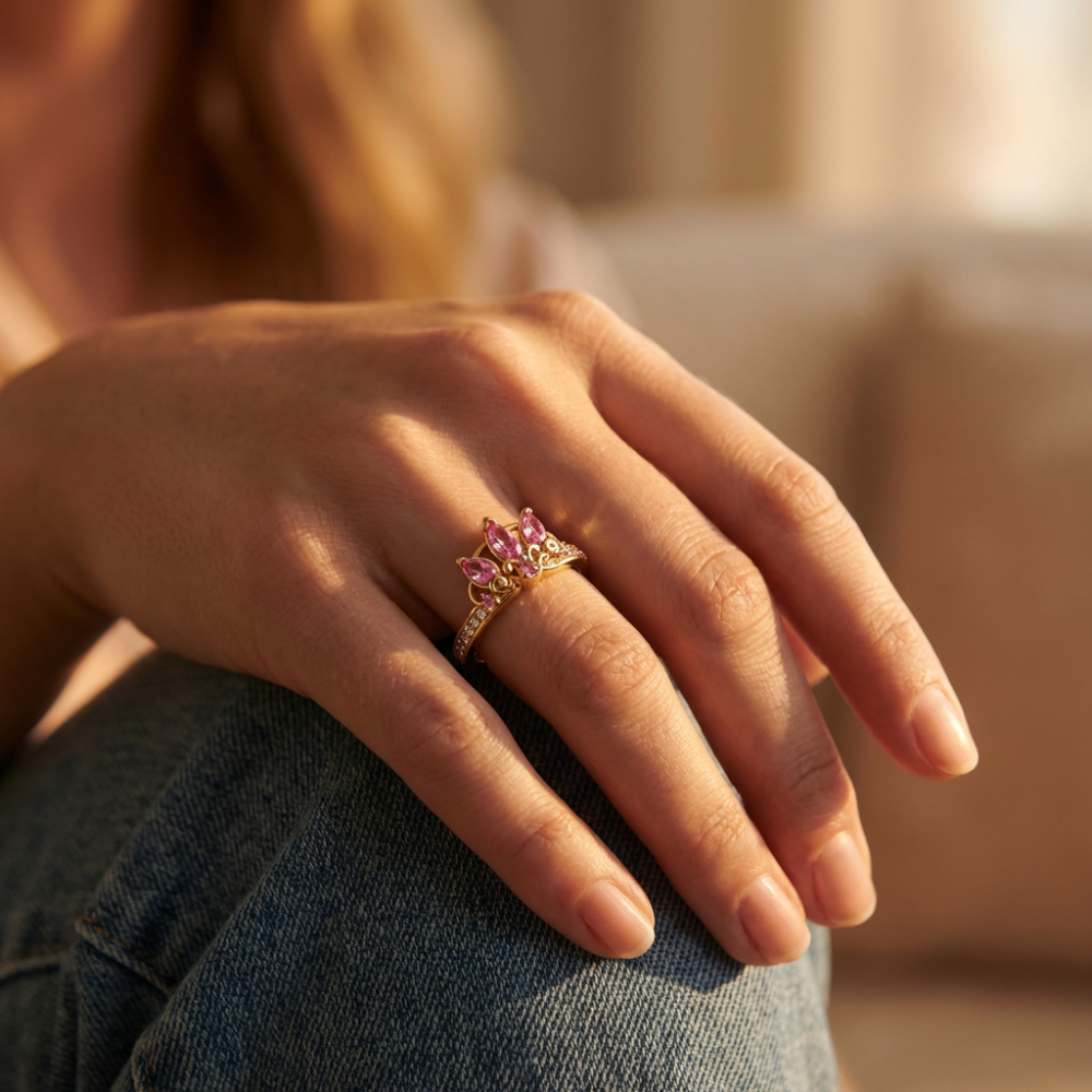 ANILLO PANDORA PRINCESA DISNEY RAPUNZEL TIARA DORADO ZOCALO ONLINE