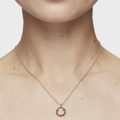 SWAROVSKI FLORERE IDYLLIA FLOWER PENDANT NECKLACE BLUE GOLD CRYSTALS + GIFT KIT 