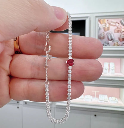 PULSERA PANDORA TENIS CORAZON ROJO + KIT DE REGALO ZOCALO ONLINE
