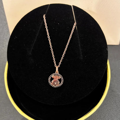 SWAROVSKI FLORERE IDYLLIA FLOWER PENDANT NECKLACE BLUE GOLD CRYSTALS + GIFT KIT 