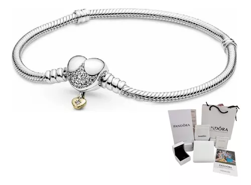 Brazalete Pandora Moments Con Corazon Disney + Kit De Regalo