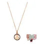SWAROVSKI FLORERE IDYLLIA FLOWER PENDANT NECKLACE BLUE GOLD CRYSTALS + GIFT KIT 