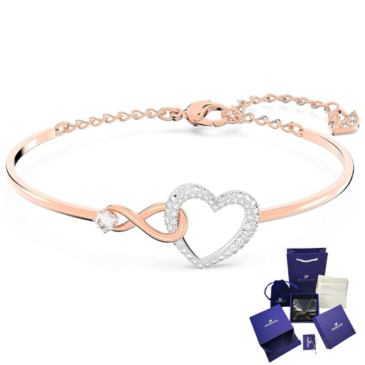 PULSERA SWAROVSKI CORAZON INFINITO + KIT DE REGALO