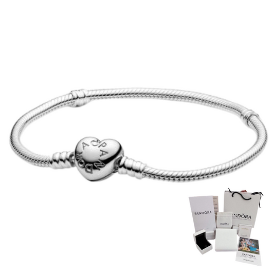 PULSERA PANDORA MOMENTS CORAZON + KIT DE REGALO