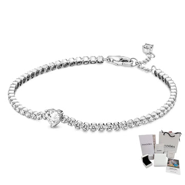 Pulsera Corazón Brillante Tenis Pandora