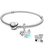 SET PULSERA CORAZON MOMENTS PANDORA + CHARM EVANGELINE LUCIERNAGA