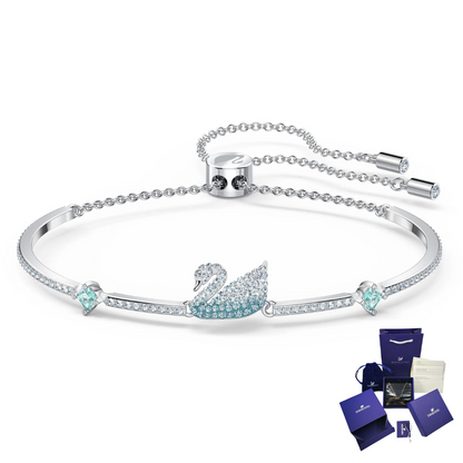 PULSERA ICONIC SWAN CISNE RODIO SWAROVSKI