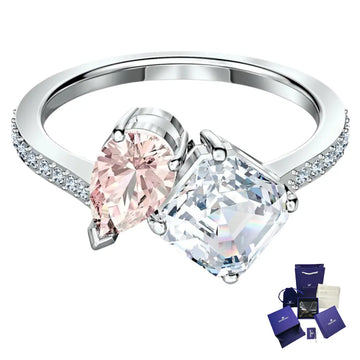 Anillo Promesa Attract Soul Alma Atraída Cristal Swarovski