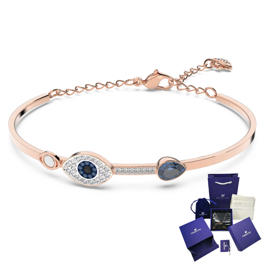 PULSERA BRAZALETE OJO TURCO MALDITO SWAROVSKI + KIT DE REGALO