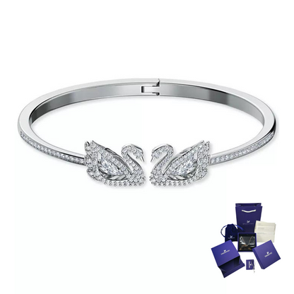 PULSERA PAVE DANCING SWAN CISNE SWAROVSKI + KIT DE REGALO