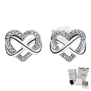 Aretes Corazón Infinito Pandora