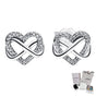 ARETES PENDIENTES PANDORA CORAZON INFINITO + KIT DE REGALO