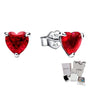 ARETES PENDIENTES PANDORA CORAZON ROJO AMOR + KIT DE REGALO