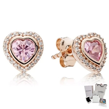 Aretes Corazón Elevado Pandora