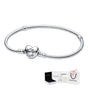 PULSERA BRAZALETE PANDORA MOMENTS CORAZON PLATA .925 + KIT DE REGALO