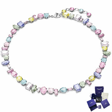 Collar Gema Cristales Completo Multicolor Swarovski