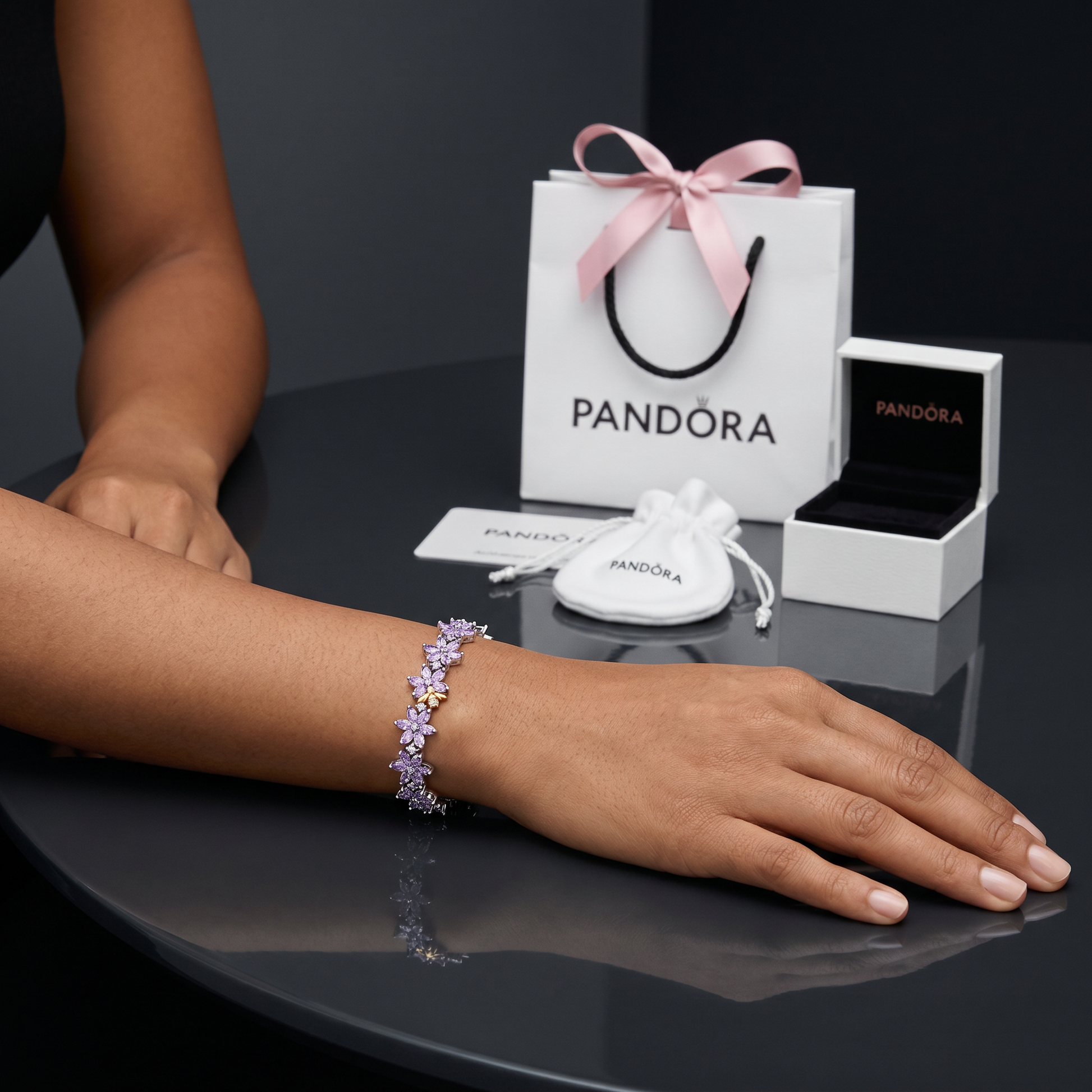 PULSERA BRAZALETE PANDORA HERBARIO FLORES BRIDGERTON PLATA .925 ZOCALO ONLINE