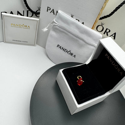 CHARM PANDORA COLGANTE ROSA ENCANTADA ROJA DISNEY BELLA Y BESTIA ORO 14K ZOCALO ONLINE