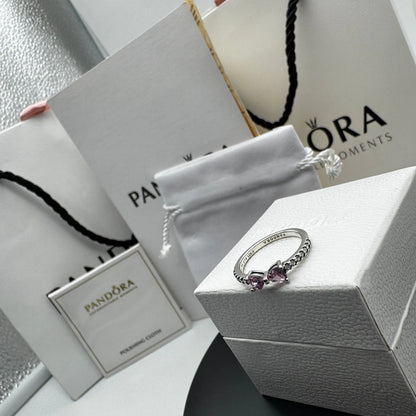 ANILLO PANDORA LAZO MOÑO ROSA PLATA .925 ACCESORIOS ZOCALO ONLINE
