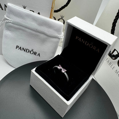 ANILLO PANDORA LAZO MOÑO ROSA PLATA .925 ACCESORIOS ZOCALO ONLINE