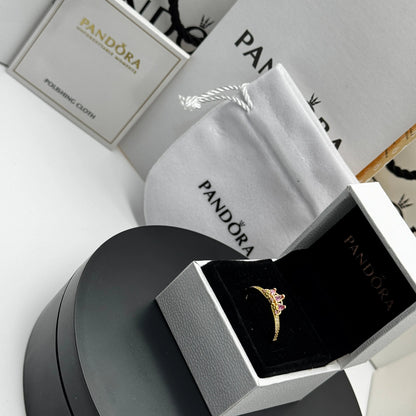ANILLO PANDORA PINCESA DISNEY RAPUNZEL TIARA DORADO ZOCALO ONLINE
